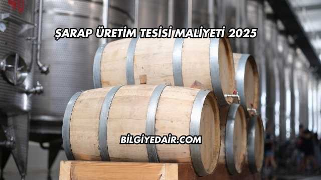 Şarap Üretim Tesisi Maliyeti 2025