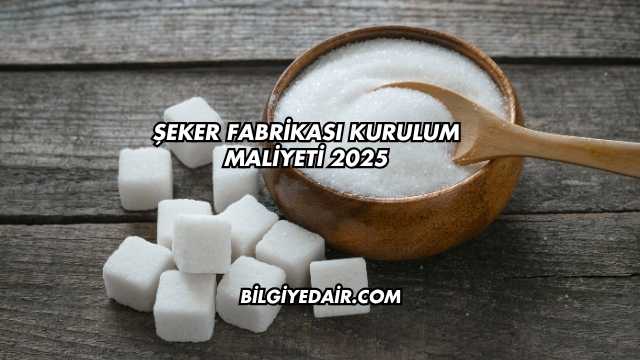 Şeker Fabrikası Kurulum Maliyeti 2025