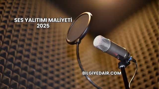 Ses Yalıtımı Maliyeti 2025