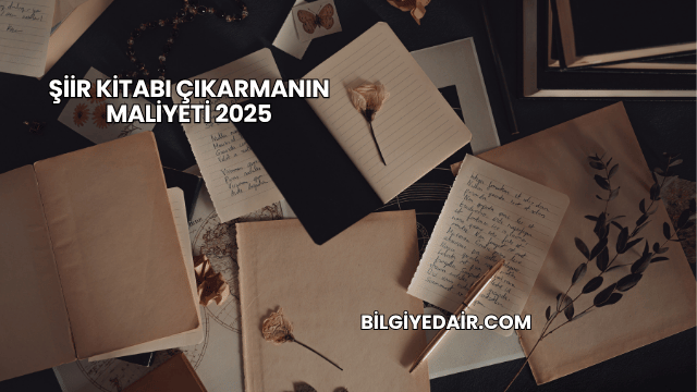 Şiir Kitabı Çıkarmanın Maliyeti 2025