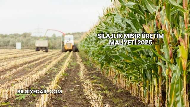 Silajlık Mısır Üretim Maliyeti 2025