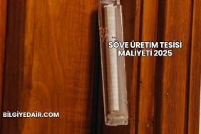 Söve Üretim Tesisi Maliyeti 2025