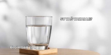 Su Yağ Yakar mı?