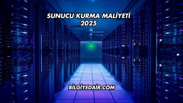 Sunucu Kurma Maliyeti 2025