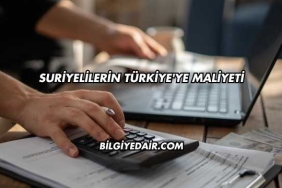 Suriyelilerin Türkiye'ye Maliyeti