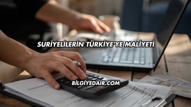 Suriyelilerin Türkiye'ye Maliyeti