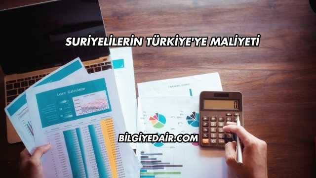 Suriyelilerin Türkiye'ye Maliyeti