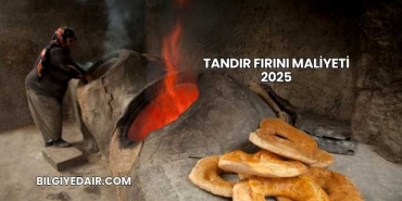 Tandır Fırını Maliyeti 2025