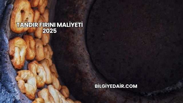 Tandır Fırını Maliyeti 2025