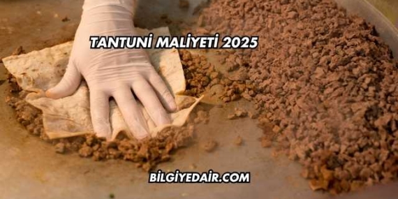 Tantuni Maliyeti 2025