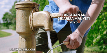Tarladan Su Çıkarma Maliyeti 2025