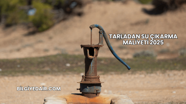 Tarladan Su Çıkarma Maliyeti 2025