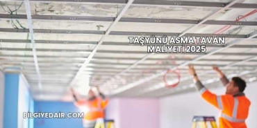 Taşyünü Asma Tavan Maliyeti 2025