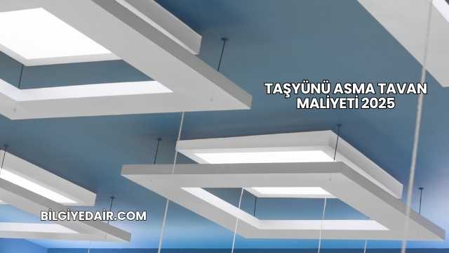 Taşyünü Asma Tavan Maliyeti 2025