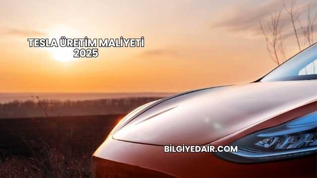 Tesla Üretim Maliyeti 2025