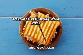Tost Maliyeti Hesaplama 2025
