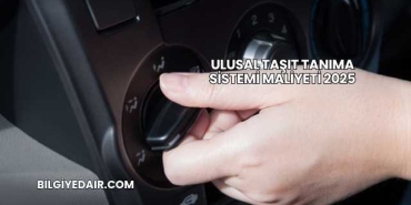 Ulusal Taşıt Tanıma Sistemi Maliyeti 2025