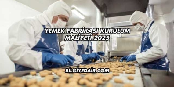 Yemek Fabrikası Kurulum Maliyeti 2025