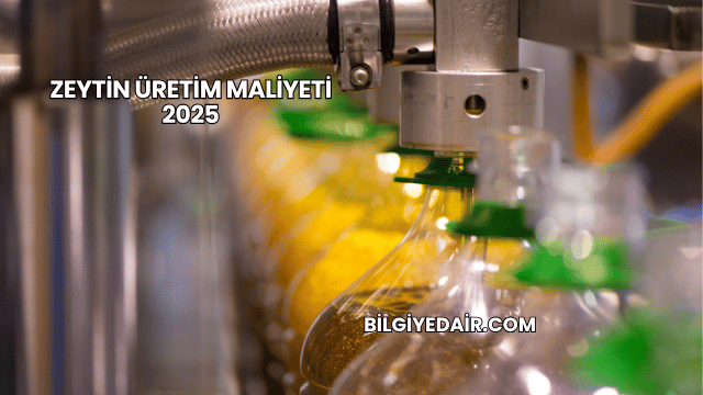 Zeytin Üretim Maliyeti 2025