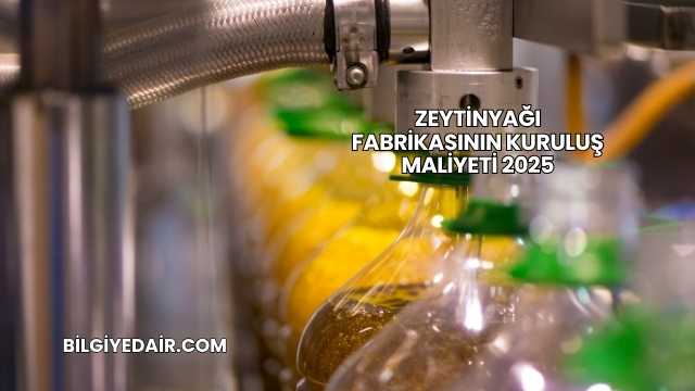 Zeytinyağı Fabrikasının Kuruluş Maliyeti 2025