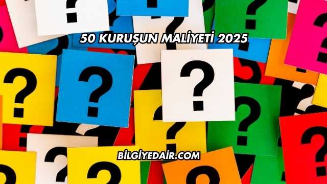 50 kuruşun maliyeti 2025