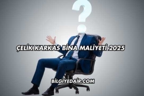 Çelik Karkas Bina Maliyeti 2025