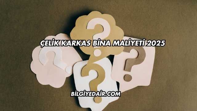 Çelik Karkas Bina Maliyeti 2025