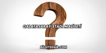 Galatasaray Stadı Maliyeti