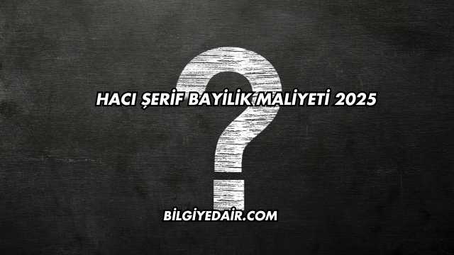 Hacı Şerif Bayilik Maliyeti 2025