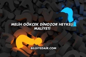 Melih Gökçek Dinozor Heykeli Maliyeti