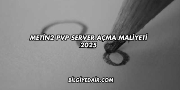 Metin2 PVP Server Açma Maliyeti 2025
