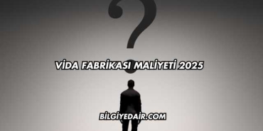Vida Fabrikası Maliyeti 2025