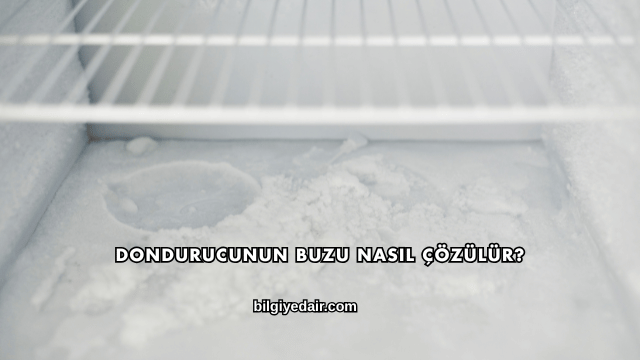 Dondurucunun Buzu Nasıl Çözülür?