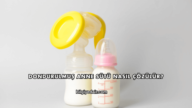 Dondurulmuş Anne Sütü Nasıl Çözülür?