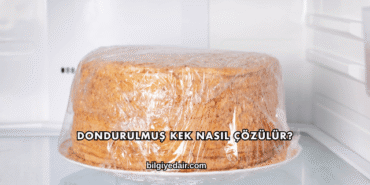 Dondurulmuş Kek Nasıl Çözülür?