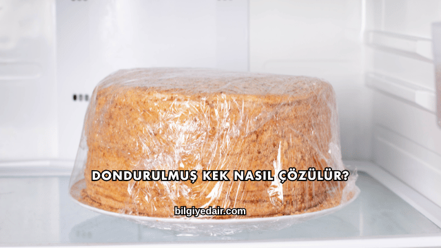 Dondurulmuş Kek Nasıl Çözülür?