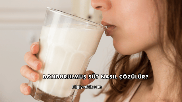 Dondurulmuş Süt Nasıl Çözülür?