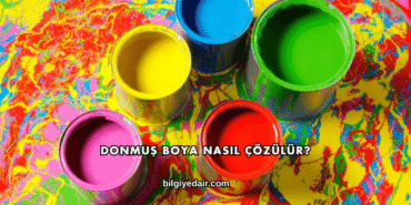 Donmuş Boya Nasıl Çözülür?