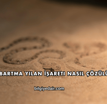 Kabartma Yılan İşareti Nasıl Çözülür?