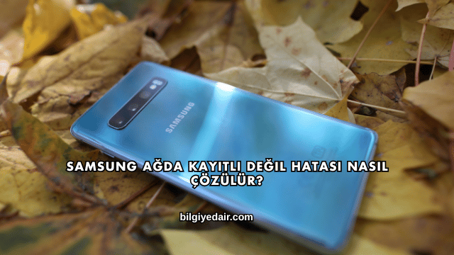 Samsung Ağda Kayıtlı Değil Hatası Nasıl Çözülür?