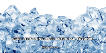 Uğur Derin Dondurucu Buzu Nasıl Çözülür?