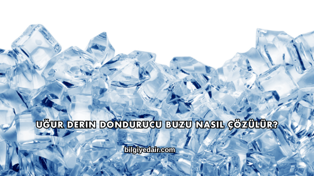 Uğur Derin Dondurucu Buzu Nasıl Çözülür?