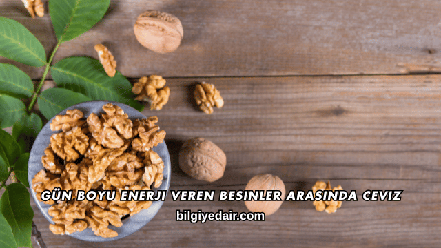 Gün Boyu Enerji Veren Besinler Arasında Ceviz
