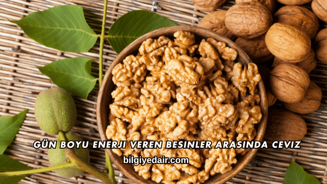 Gün Boyu Enerji Veren Besinler Arasında Ceviz